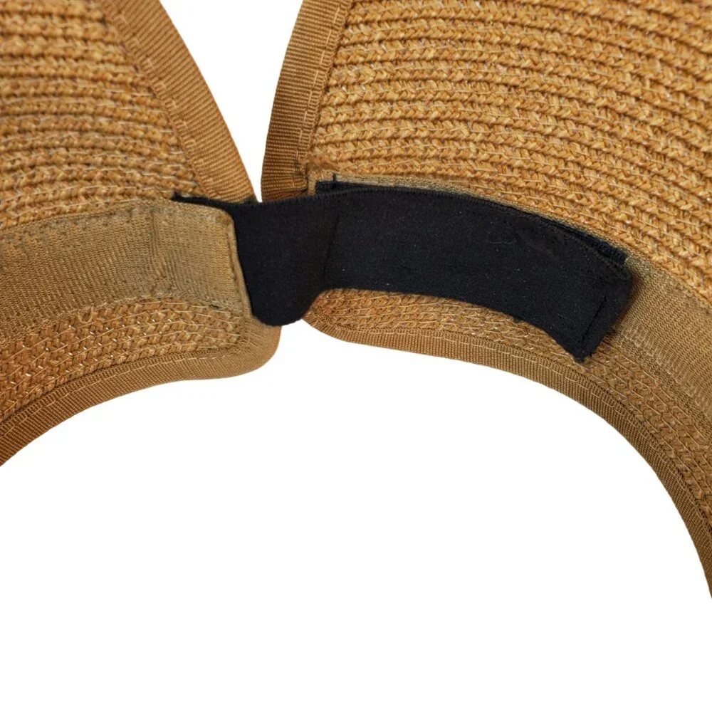 Furtalk Womens Sun Visor Roll Up Beach Hat. Wide Brim. Paper Cotton. Adj Size.